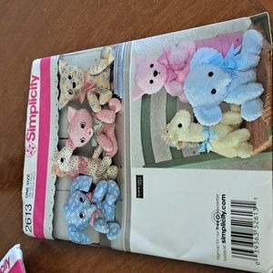 Sale-Simplicity stuffed animal pattern/BUNDLE ONLY 2or more items
